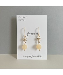 tone | 【fuwari】星×天然石 サージカルステンレス ピアス(MA)(ピアス(両耳用))