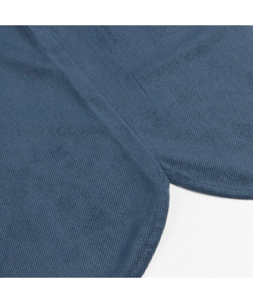 TOKYO SHIRTS(トウキョウシャツ)の「ショートラウンドテール コーデュロイ風 レギュラー 長袖シャツ(シャツ/ブラウス・レディース・ネイビー/ベージュ・LL/M/L)」の18枚目の写真