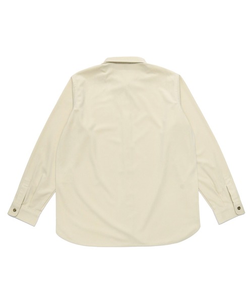 TOKYO SHIRTS(トウキョウシャツ)の「ショートラウンドテール コーデュロイ風 レギュラー 長袖シャツ(シャツ/ブラウス・レディース・ネイビー/ベージュ・LL/M/L)」の12枚目の写真