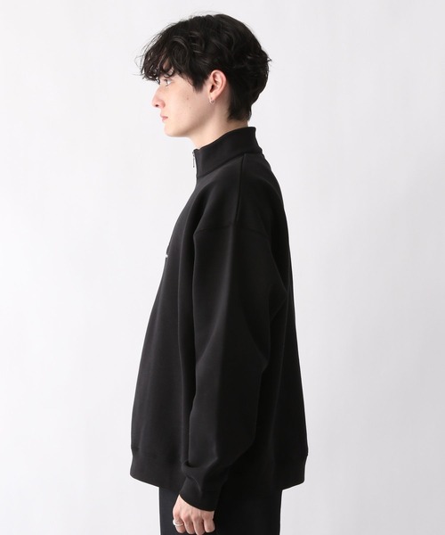 RAGEBLUE(レイジブルー)の「プチ刺繍/裏起毛テックオーバーサイズハーフジップ(スウェット・メンズ・ホワイト/ブラック/ブラウン/グリーン・MEDIUM/LARGE)」の9枚目の写真