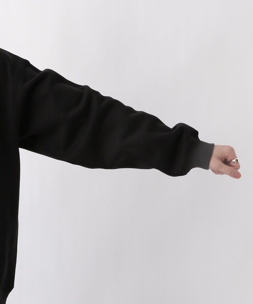 RAGEBLUE(レイジブルー)の「プチ刺繍/裏起毛テックオーバーサイズハーフジップ(スウェット・メンズ・ホワイト/ブラック/ブラウン/グリーン・MEDIUM/LARGE)」の13枚目の写真