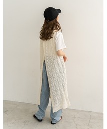 back slit long knit