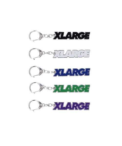 XLARGE（エクストララージ）の「STANDARD LOGO KEY CHAIN（キーホルダー・メンズ・ブラック/ブルー/パープル/グリーン/ホワイト・ONE SIZE）」の6枚目の写真