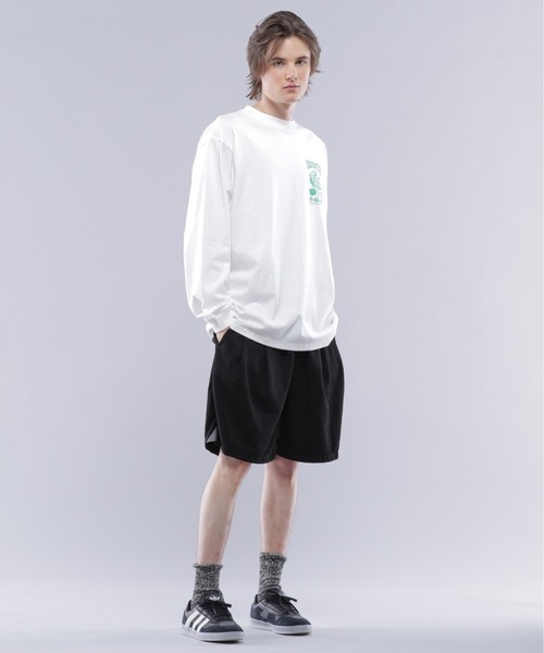 MANASTASH（マナスタッシュ）の「MANASTASH/マナスタッシュ  CiTee L/S SUPERMARKET（Tシャツ/カットソー・メンズ・ホワイト/ブラック/ピンク・M/XL/L）」の8枚目の写真