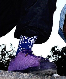 COOKMAN（クックマン）の「Cookman クックマン ソックス Crew Socks Bandanna Cross バンダナ ソックス（ソックス/靴下）」