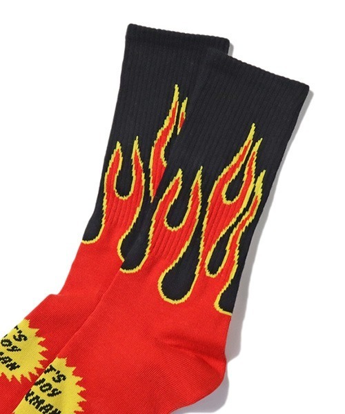 COOKMAN(クックマン)の「Cookman クックマン ソックス Crew Socks Bandanna Cross バンダナ ソックス(ソックス/靴下・メンズ・ホワイト/ブラック/ネイビー/ブラック×レッド/グレー/ダークグリーン・FREE)」の14枚目の写真