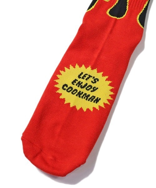 COOKMAN(クックマン)の「Cookman クックマン ソックス Crew Socks Bandanna Cross バンダナ ソックス(ソックス/靴下・メンズ・ホワイト/ブラック/ネイビー/ブラック×レッド/グレー/ダークグリーン・FREE)」の15枚目の写真