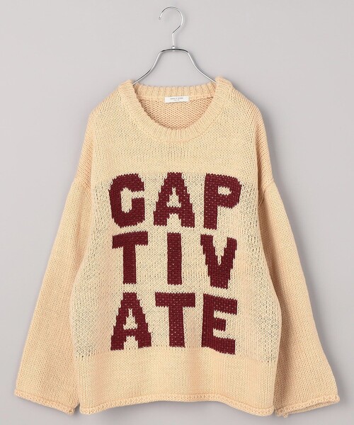 FREAK'S STORE（フリークスストア）の「ロービング ビッグロゴニット/プルオーバーニット（ニット/セーター・レディース・チャコール/グリーン/ベージュ・ﾌﾘ-）」の18枚目の写真