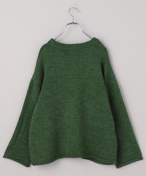 FREAK'S STORE（フリークスストア）の「ロービング ビッグロゴニット/プルオーバーニット（ニット/セーター・レディース・チャコール/グリーン/ベージュ・ﾌﾘ-）」の21枚目の写真