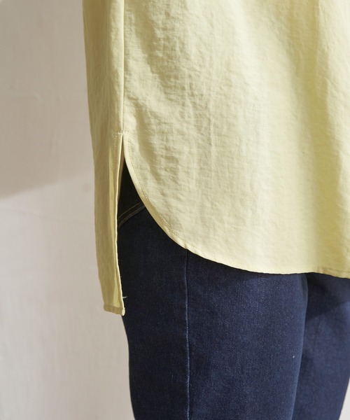 ikka(イッカ)の「前後2WAYバンドカラーシャツ(シャツ/ブラウス・レディース・グレー/ブルー/オフホワイト/グリーン系その他・S/M/L)」の19枚目の写真