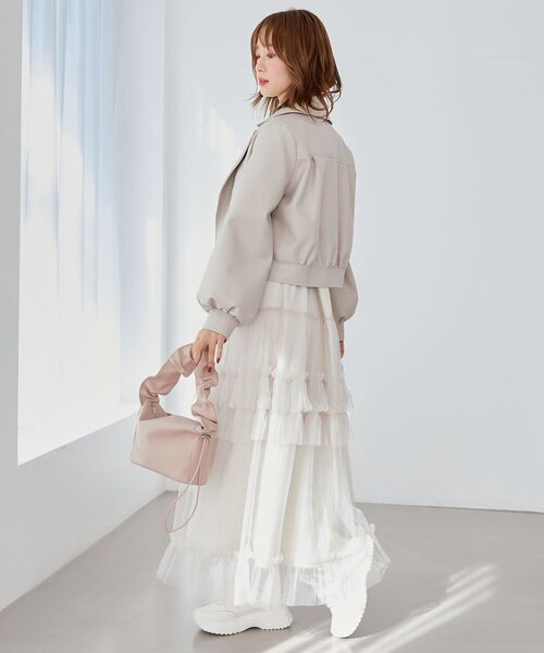 MAJESTIC LEGON（マジェスティックレゴン）の「Ladyショートライダース（ブルゾン・レディース・ブラック/ブルー/アイボリー・MEDIUM/SMALL）」の14枚目の写真