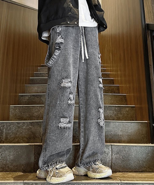 MGV(エムジーヴィー)の「ダメージペインターデニム(デニムパンツ・メンズ・グレー/ブルー・X-LARGE/MEDIUM/LARGE)」の5枚目の写真