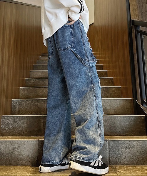 MGV(エムジーヴィー)の「ダメージペインターデニム(デニムパンツ・メンズ・グレー/ブルー・X-LARGE/MEDIUM/LARGE)」の14枚目の写真