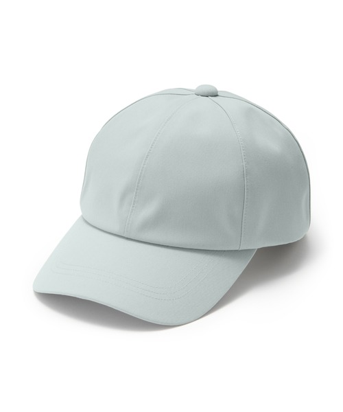 無印良品(ムジルシリョウヒン)の「UVカット 透湿撥水 防水テープ使い キャップ(キャップ・レディース・ライトブルー/アイボリー/ブラック/ベージュ・55-59cm)」の1枚目の写真