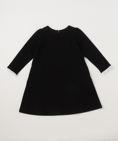 COMME CA ISM(コムサイズム)の「レース襟付き ポンチ ワンピース(100-130cm)(ワンピース・キッズ・ライラック/ブラック・100cm/110cm/120cm/130cm)」の8枚目の写真