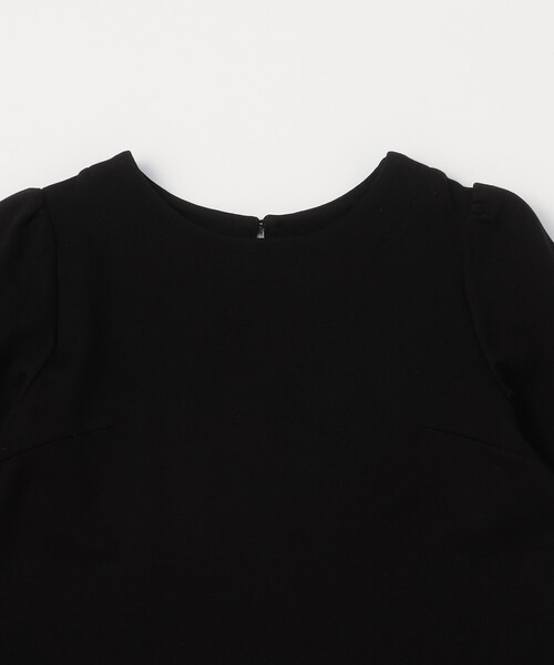 COMME CA ISM(コムサイズム)の「レース襟付き ポンチ ワンピース(100-130cm)(ワンピース・キッズ・ライラック/ブラック・100cm/110cm/120cm/130cm)」の3枚目の写真