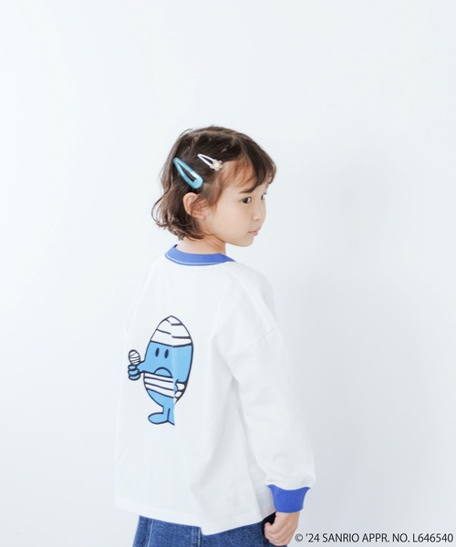 LOWRYS FARM(ローリーズファーム)の「MRMENロンT 997300(Tシャツ/カットソー・キッズ・ブルー/イエロー/ピンク/レッド・130cm/110cm/150cm/120cm/140cm)」の2枚目の写真