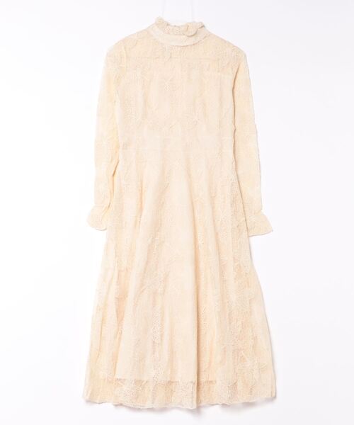 H.TOKYO NUIT(エイチトウキョウニュイ)の「オケージョンドレス/総レース ワンピースドレス【結婚式/パーティードレス】(ドレス・レディース・ベージュ/ピンク/ブラック・MEDIUM/LARGE/X-LARGE)」の5枚目の写真