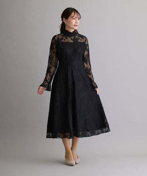 H.TOKYO NUIT(エイチトウキョウニュイ)の「オケージョンドレス/総レース ワンピースドレス【結婚式/パーティードレス】(ドレス・レディース・ベージュ/ピンク/ブラック・MEDIUM/LARGE/X-LARGE)」の13枚目の写真