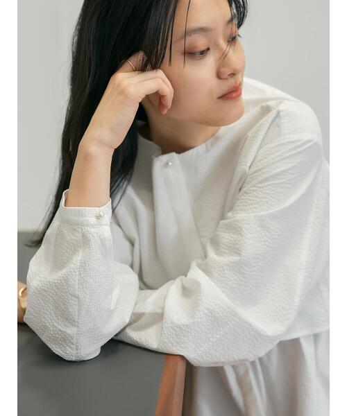 AMERICAN HOLIC（アメリカンホリック）の「サッカーワントーンティアードチュニック（チュニック・レディース・オフホワイト/その他5/ストライプ/ブラック・M/L）」の21枚目の写真