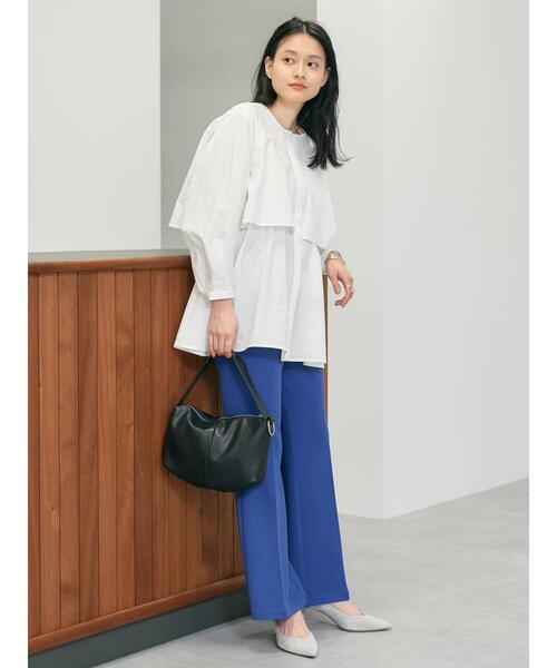 AMERICAN HOLIC（アメリカンホリック）の「サッカーワントーンティアードチュニック（チュニック・レディース・オフホワイト/その他5/ストライプ/ブラック・M/L）」の22枚目の写真