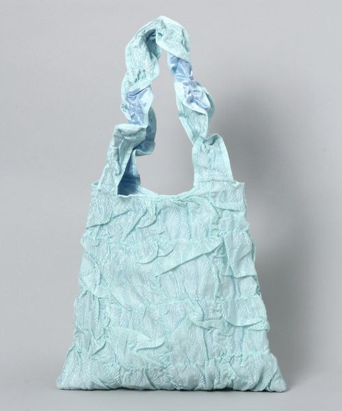 JEANASIS(ジーナシス)の「【Casselini】スクエアギャザートート/995567(トートバッグ・レディース・サックスブルー/ブラック/オフホワイト・FREE)」の1枚目の写真