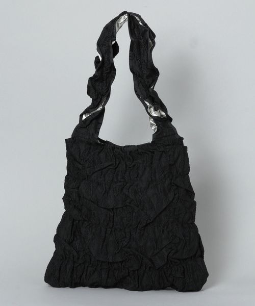 JEANASIS(ジーナシス)の「【Casselini】スクエアギャザートート/995567(トートバッグ・レディース・サックスブルー/ブラック/オフホワイト・FREE)」の3枚目の写真