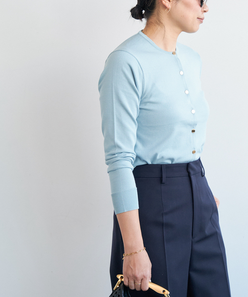 未使用級 ドゥーズィエムクラス FF rrcce クルーネック カーディガン S Deuxieme Classe（ドゥーズィエムクラス）の「*FF grace クルー