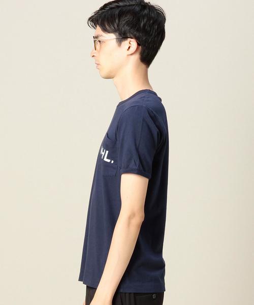 BEAUTY&YOUTH UNITED ARROWS（ビューティーアンドユースユナイテッドアローズ）の「＜MHL.＞ 17 LOGO TEE/Tシャツ◆（Tシャツ/カットソー・メンズ・ホワイト/ワインレッド/ネイビー・MEDIUM/LARGE）」の6枚目の写真