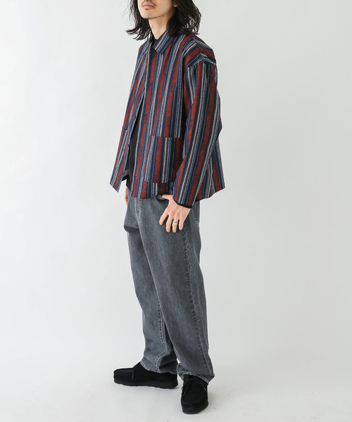URBAN RESEARCH Sonny Label（アーバンリサーチサニーレーベル）の「デニムワイドストレートパンツ（デニムパンツ・メンズ・ブラック/インディゴブルー・SMALL/MEDIUM/LARGE）」の12枚目の写真