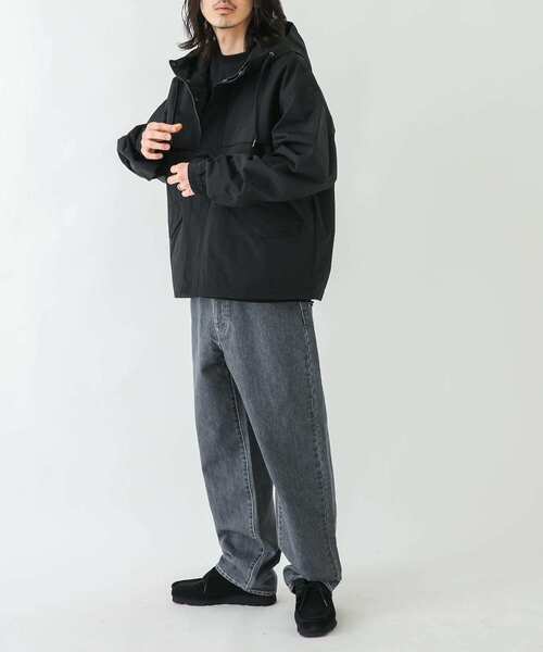 URBAN RESEARCH Sonny Label（アーバンリサーチサニーレーベル）の「デニムワイドストレートパンツ（デニムパンツ・メンズ・ブラック/インディゴブルー・SMALL/MEDIUM/LARGE）」の14枚目の写真