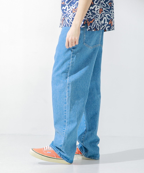 URBAN RESEARCH Sonny Label(アーバンリサーチサニーレーベル)の「デニムワイドストレートパンツ(デニムパンツ・メンズ・ブラック/インディゴブルー・SMALL/MEDIUM/LARGE)」の14枚目の写真