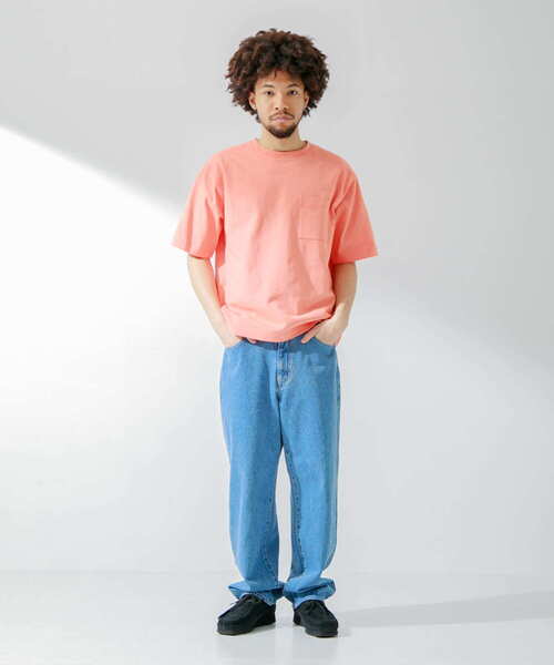 URBAN RESEARCH Sonny Label(アーバンリサーチサニーレーベル)の「デニムワイドストレートパンツ(デニムパンツ・メンズ・ブラック/インディゴブルー・SMALL/MEDIUM/LARGE)」の21枚目の写真