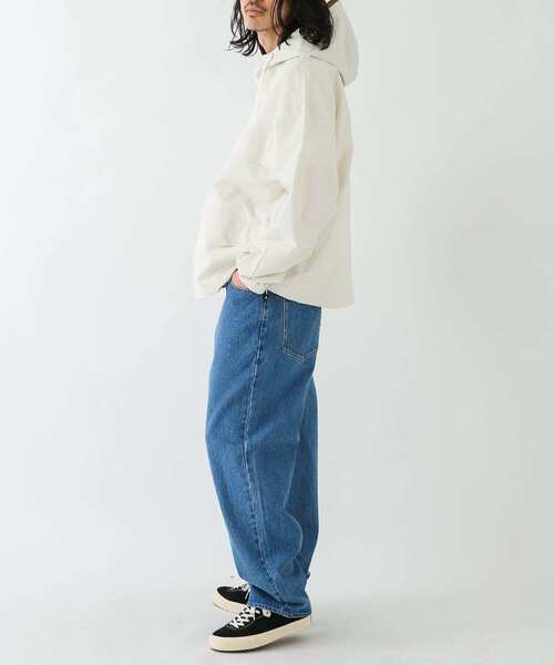 URBAN RESEARCH Sonny Label（アーバンリサーチサニーレーベル）の「デニムワイドストレートパンツ（デニムパンツ・メンズ・ブラック/インディゴブルー・SMALL/MEDIUM/LARGE）」の4枚目の写真