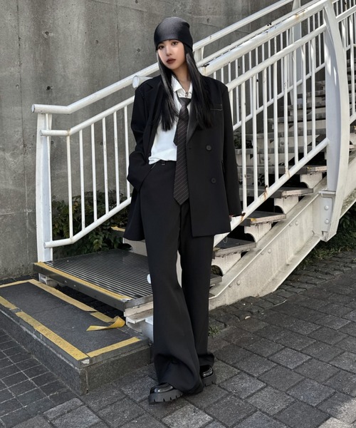 LVEU.(ラブユ.)の「【LVEU.】シンプルオーバーシャツ / トップス シャツ オーバー ビッグサイズ ビック 布帛 シンプル ブラック ホワイト ブルー 水色(シャツ/ブラウス・レディース・ホワイト/ブラック/ブルー・FREE)」の11枚目の写真