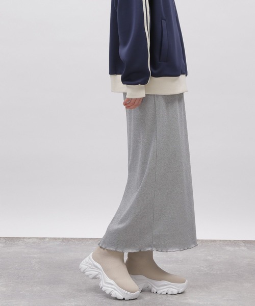 LAKOLE（ラコレ）の「ラメタイトスカート / 102419（スカート・レディース・ブラック/ライトグレー/ラベンダー/グレー/ライム・MEDIUM/SMALL）」の13枚目の写真