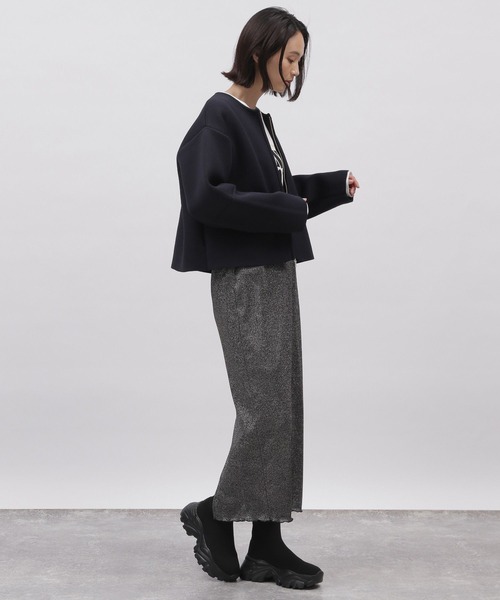 LAKOLE（ラコレ）の「ラメタイトスカート / 102419（スカート・レディース・ブラック/ライトグレー/ラベンダー/グレー/ライム・MEDIUM/SMALL）」の7枚目の写真