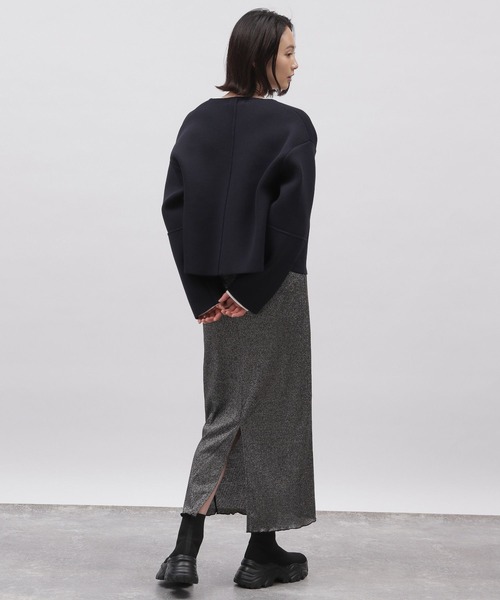 LAKOLE（ラコレ）の「ラメタイトスカート / 102419（スカート・レディース・ブラック/ライトグレー/ラベンダー/グレー/ライム・MEDIUM/SMALL）」の8枚目の写真