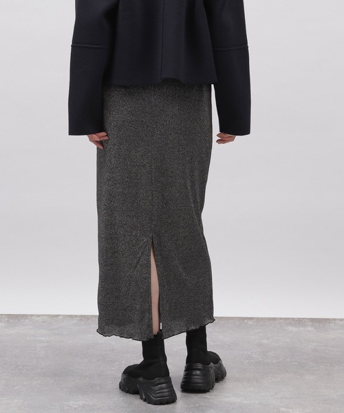 LAKOLE（ラコレ）の「ラメタイトスカート / 102419（スカート・レディース・ブラック/ライトグレー/ラベンダー/グレー/ライム・MEDIUM/SMALL）」の10枚目の写真