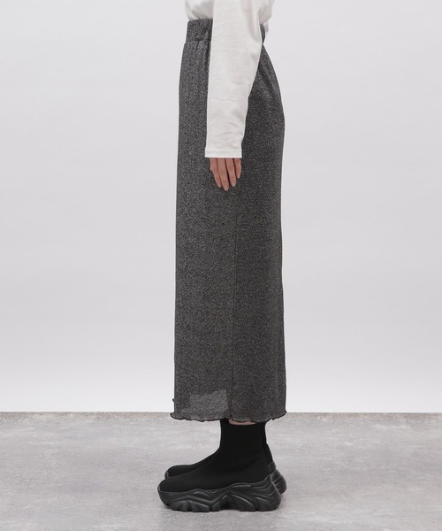 LAKOLE（ラコレ）の「ラメタイトスカート / 102419（スカート・レディース・ブラック/ライトグレー/ラベンダー/グレー/ライム・MEDIUM/SMALL）」の21枚目の写真