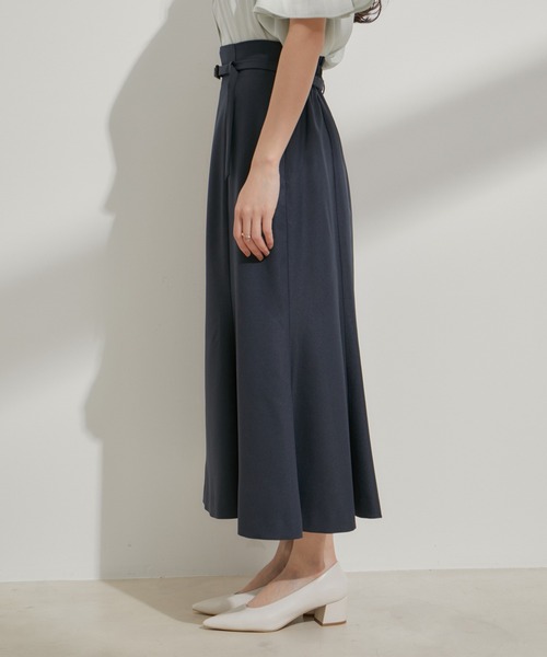 VIS（ビス）の「【洗える】共布ベルト付マーメイドスカート（スカート・レディース・ベージュ/ネイビー/オレンジ系その他・M/S）」の10枚目の写真