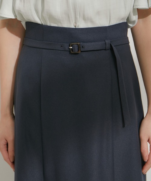 VIS（ビス）の「【洗える】共布ベルト付マーメイドスカート（スカート・レディース・ベージュ/ネイビー/オレンジ系その他・M/S）」の12枚目の写真