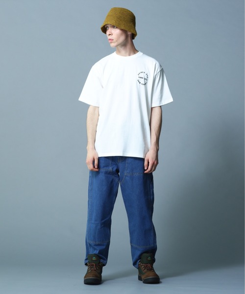 AVIREX(アヴィレックス)の「VARSITY LOGO T-SHIRT 2.0 / バーシティ ロゴ Tシャツ2.0 / AVIREX / アヴィレックス(Tシャツ/カットソー・メンズ・ブラック/ホワイト系2/サックスブルー/ネイビー/マスタード/ブラウン/ダークグリーン系/ピンク・L/M/XL/2XL)」の12枚目の写真