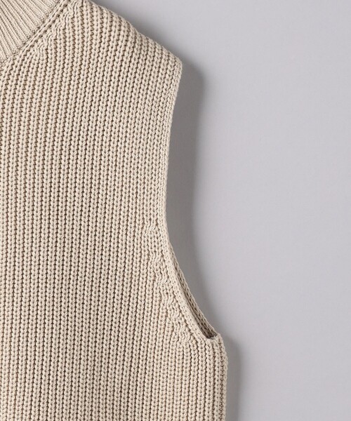 SLOANE（スローン）の「＜SLOANE＞アゼ ジップベスト（ベスト・メンズ・ナチュラル/ブラック・3/5/4）」の11枚目の写真