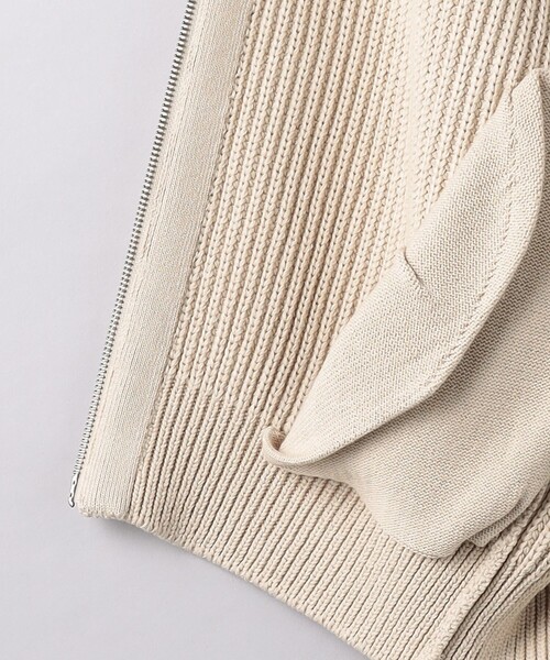 SLOANE（スローン）の「＜SLOANE＞アゼ ジップベスト（ベスト・メンズ・ナチュラル/ブラック・3/5/4）」の13枚目の写真