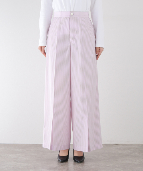 TOGA PULLA（トーガ　プルラ）の「【TOGA PULLA/トーガプルラ】Stripe cotton パンツ（スラックス・レディース・ピンク・SMALL）」の21枚目の写真