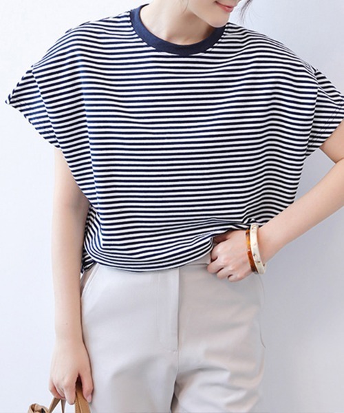tシャツ ショルダータックカットソー レディース セール】ショルダータックTシャツ レディース半袖（Tシャツ