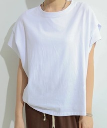 ショルダータックTシャツ レディース半袖
