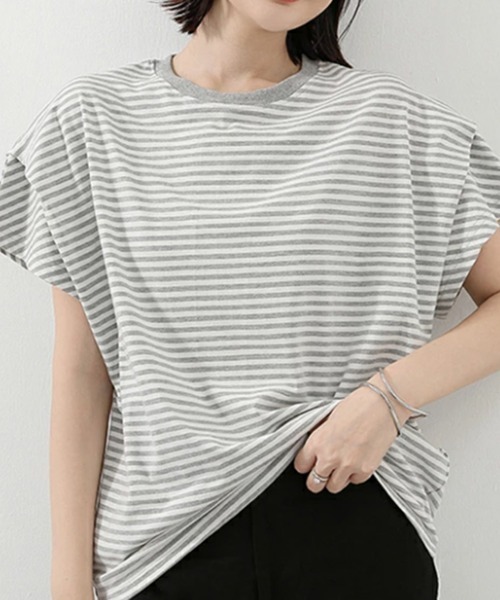 セール】ショルダータックTシャツ レディース半袖（Tシャツ
