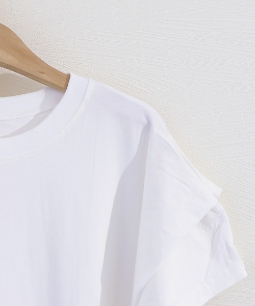 セール】ショルダータックTシャツ レディース半袖（Tシャツ